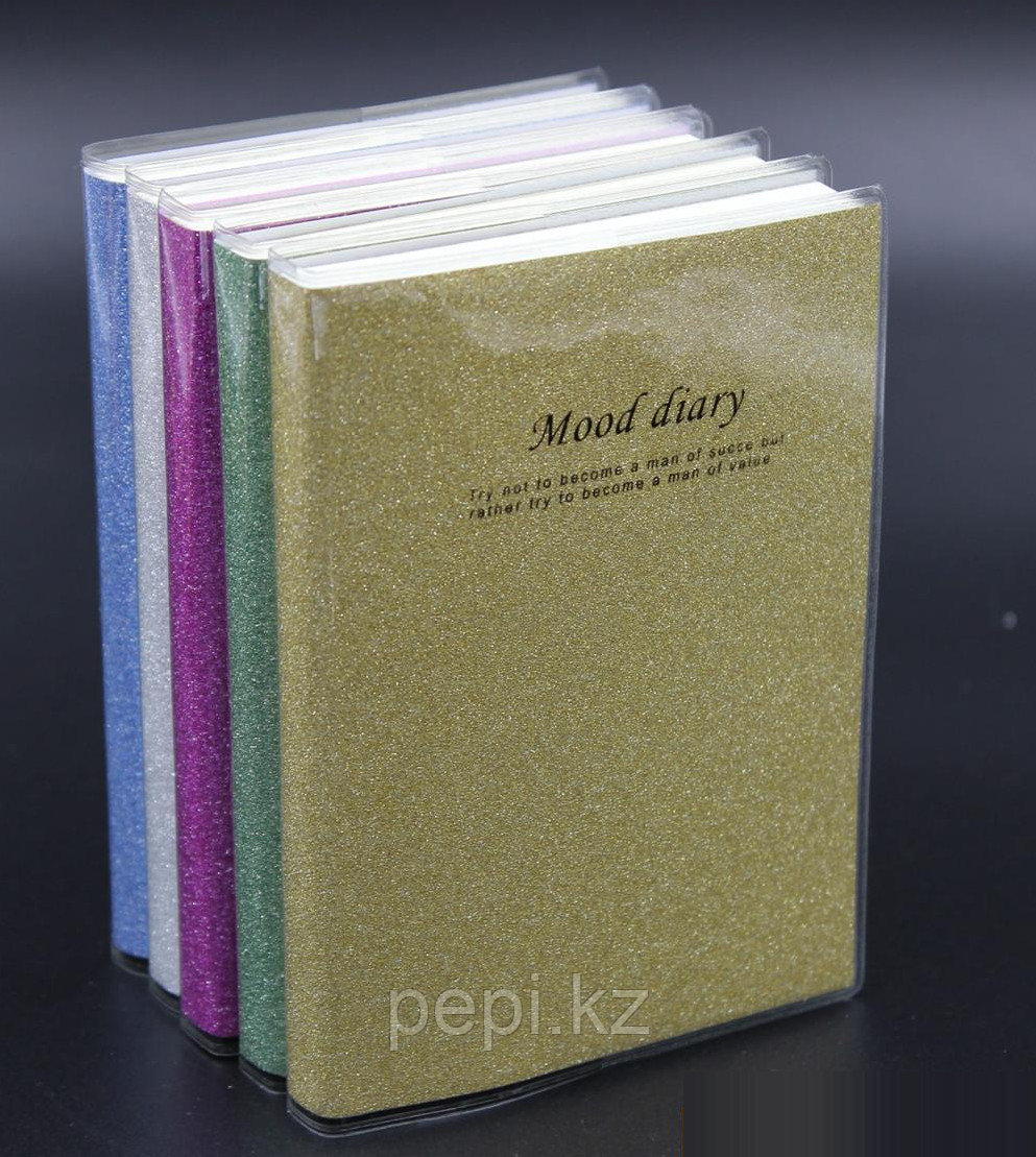Блокнот «Happiness diary» обложка блёстки, линейка (17*24) 80 листов - фото 1 - id-p91547392