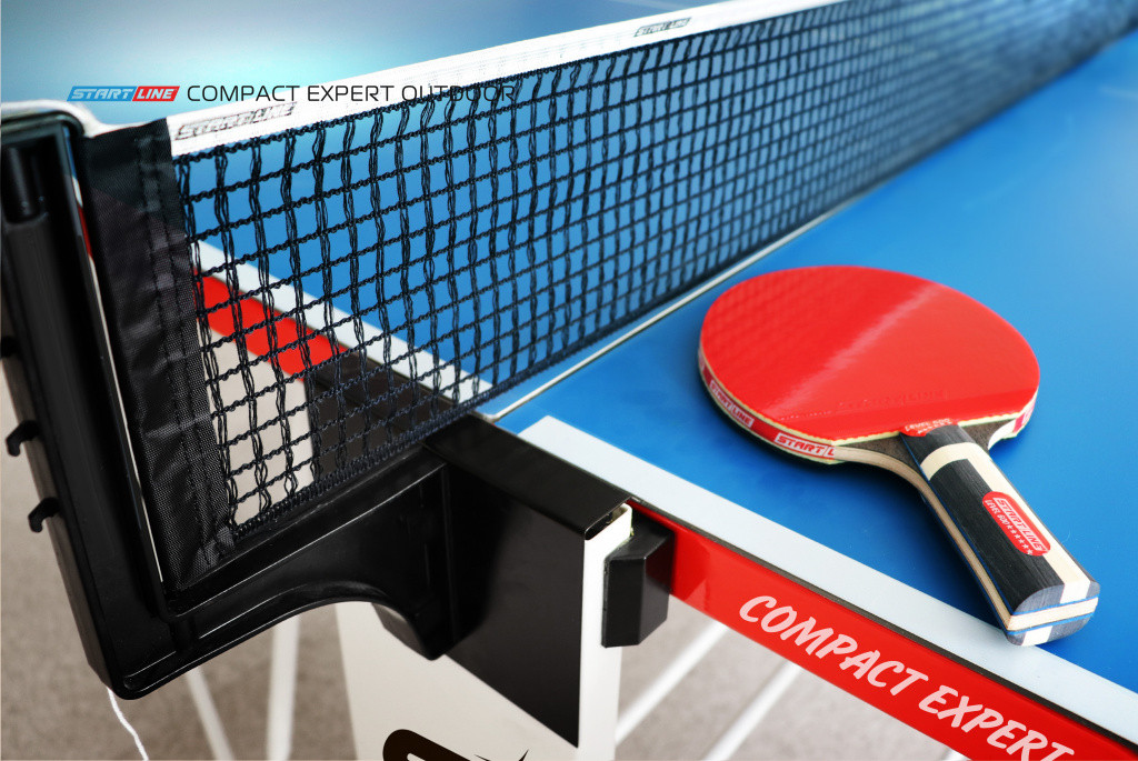 Стол теннисный Start line Compact EXPERT outdoor BLUE (всепогодный с сеткой) - фото 4 - id-p91547711