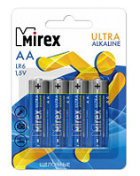 Батарейка палец АА "Mirex" LR06 алкалин