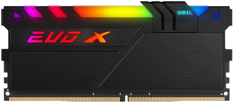 Оперативная память 8GB Kit (2x4GB) GEIL DDR4 2666MHz EVO X II Black RGB GEXSB48GB2666C19DC