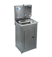 Умывальник дачный Акватекс с нагревом воды (ЭВН), цвет серебро, нержавеющая мойка