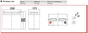 Карбоновый аккумулятор WBR GPC12-100K (12В, 100Ач), фото 2
