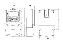 Счетчик электронный 1фаз. многотарифный с функцией PLC ОРМАН СО-Э711 ТХ P PLC IP П RS 220V 10(60)A, фото 3