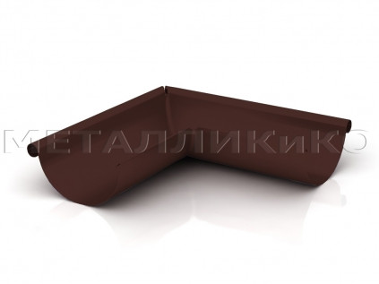 Желоб угловой наружный D125 Коричневый 90 гр.