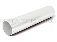 Труба соединительная 1,0 м D100 мм Белая