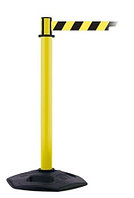 Ограждающий столбик с вытяжной лентой Tensabarrier® 886 Heavy Duty желтый
