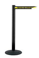 Ограждающий столбик с вытяжной лентой Tensabarrier® 875 Popular черный