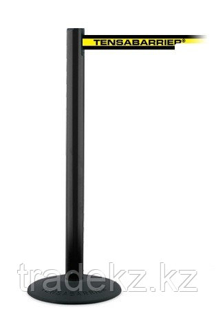 Ограждающий столбик с вытяжной лентой Tensabarrier® 875 Popular черный - фото 1 - id-p91554049