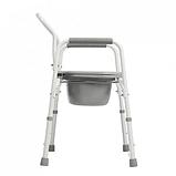 Кресло-стул инвалидное с санитарным оснащением "Ortonica" TU 1 (нескладной), фото 2