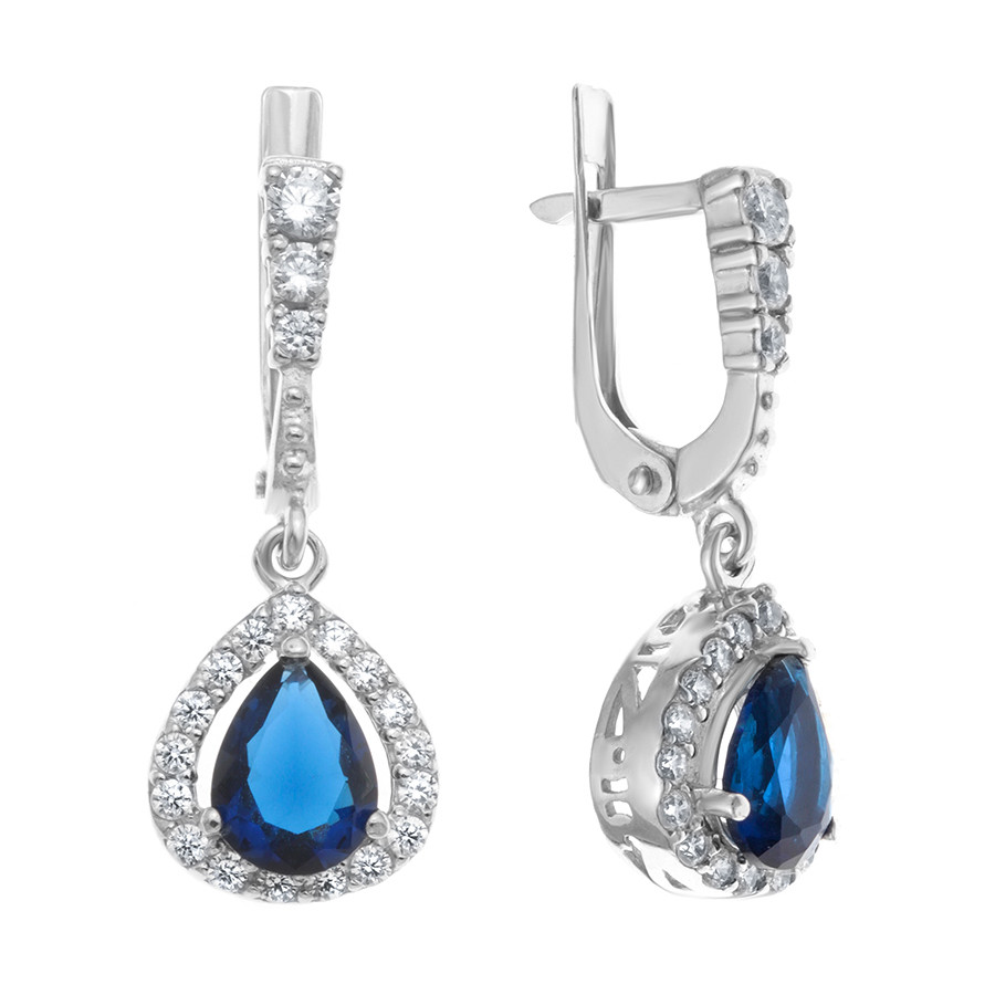 Серьги TEOSA серебро с родием 2100342-03505