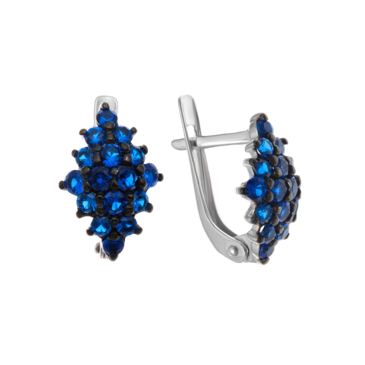 Серьги TEOSA серебро с родием 2100151-00275