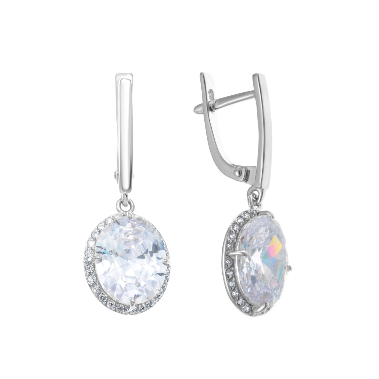 Серьги TEOSA серебро с родием 200-1224