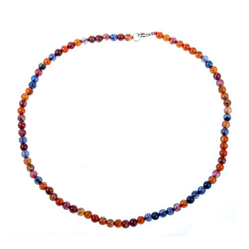 Бусы серебро без покрытия, агат 02T-SZW8-d6-45cm размеры - 45