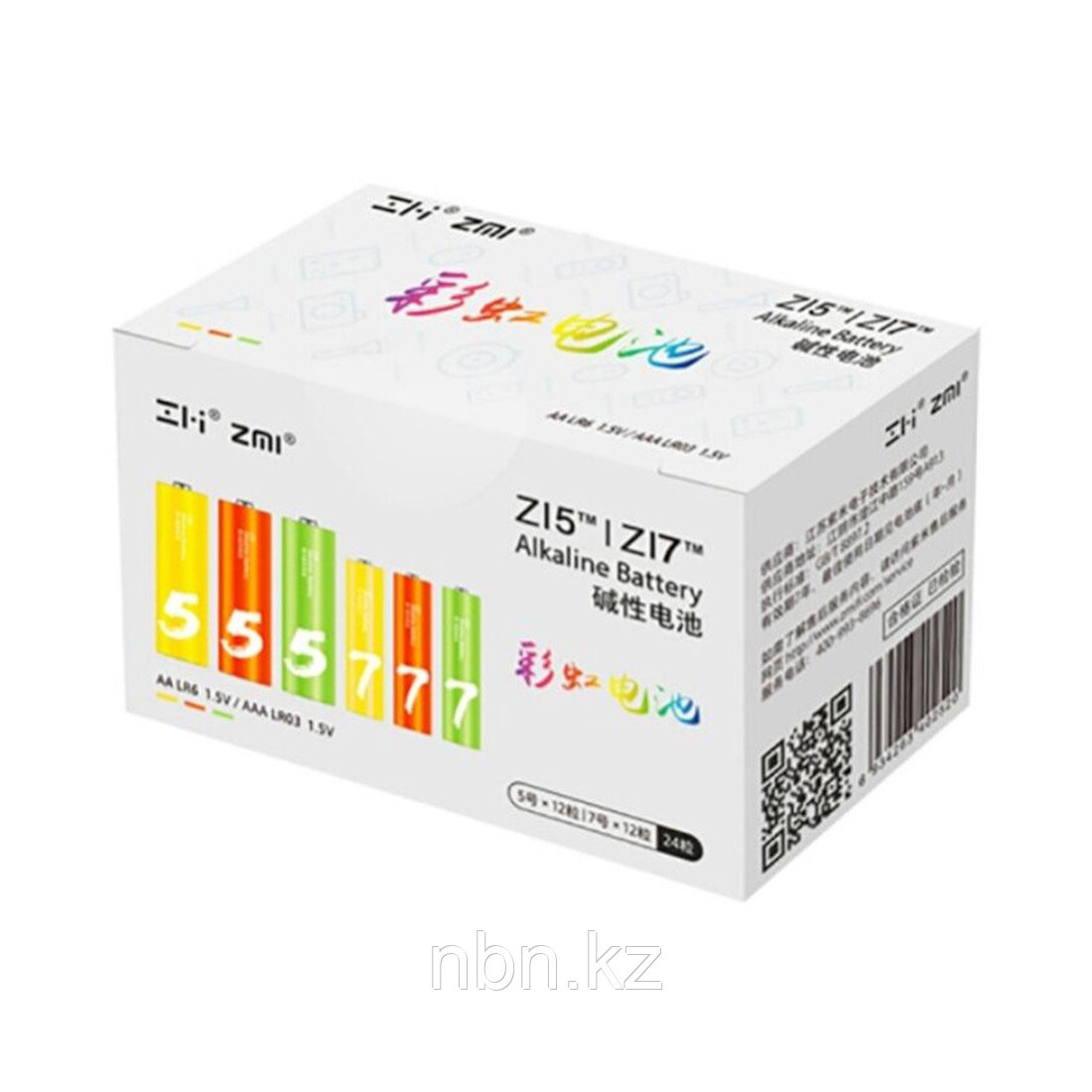 Батарейки Xiaomi ZMI LR24 (12шт ZI5/12шт ZI7) - фото 1 - id-p91553422