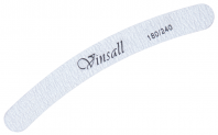 Пилка для ногтей бумеранг серая 180/240 VINSALL