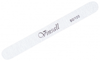 Пилка для ногтей прямая серая 80/100 VINSALL