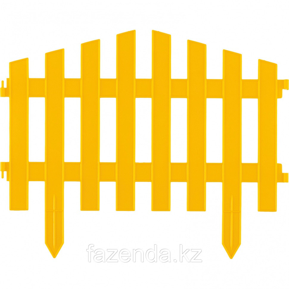 Забор декоративный серия "Барокко", 28 х 300 см, желтый