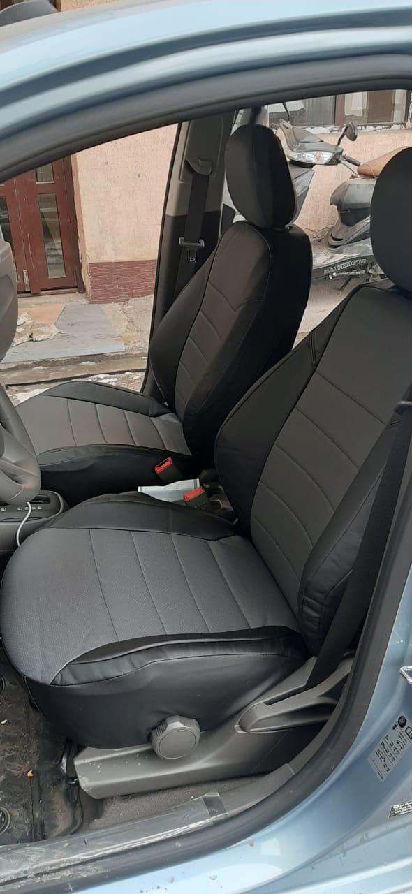 Чехлы для сиденья из экокожи Ромб для Chevrolet Cobalt 2011-2022 - фото 2 - id-p91577842