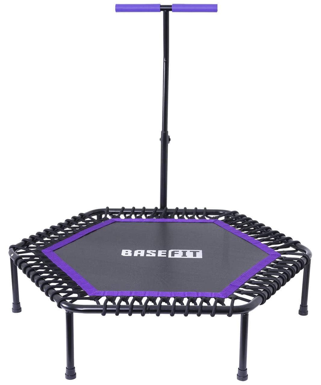 Батут TR-401 112 см с держателем, фиолетовый BASEFIT