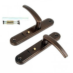 Ручки на планке Вега (антик ) для сувальдного замка .