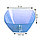 Салатник "НУВО" 2,0 л квадратный 34400 (003) синий, фото 2