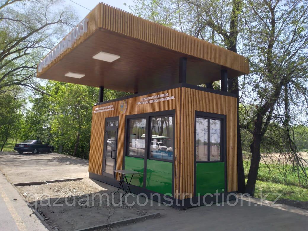 Модульное здание на базе контейнера полицейский пост