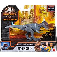 Мир Юрского периода Фигурка динозавра Серый Стигимолох, атакующий