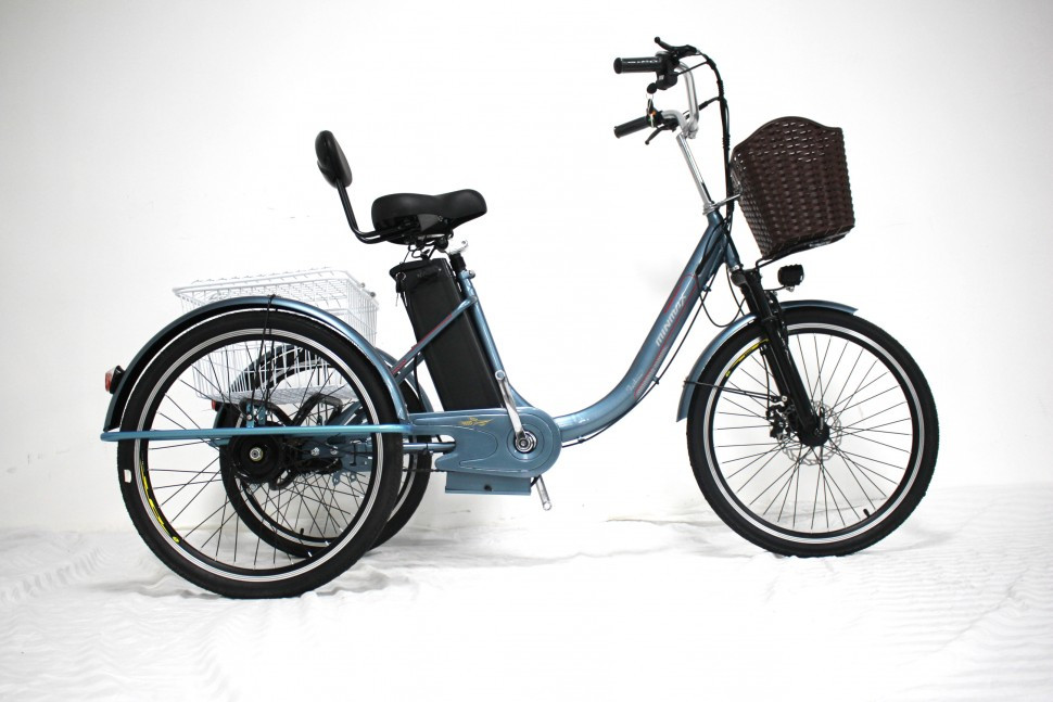 Электровелосипед GreenCamel Трайк-B (R24 500W 48V 15Ah) задний привод - фото 8 - id-p91608103