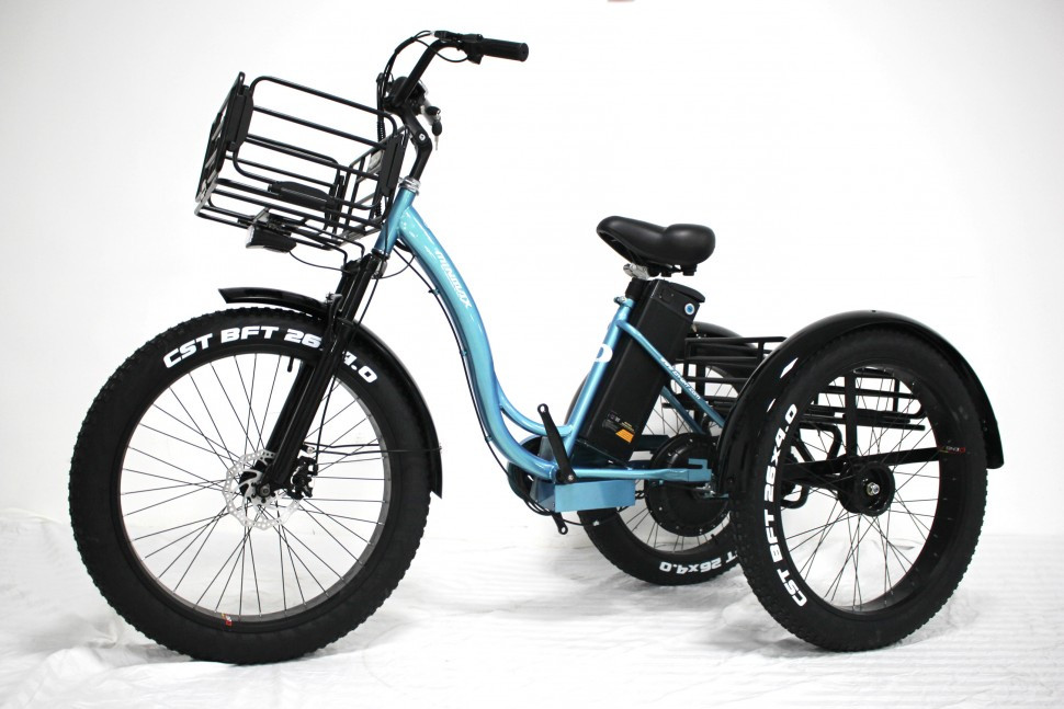 Электровелосипед GreenCamel Трайк-F (R26FAT 1000W 48V 20.3Ah) шины FAT, 7скор