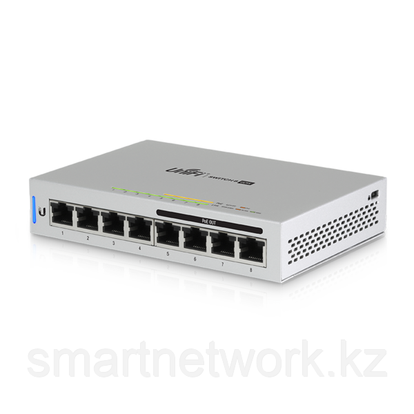 8-Port Fully Managed Gigabit Switch with 4 IEEE 802.3af Includes 60W Power Supply