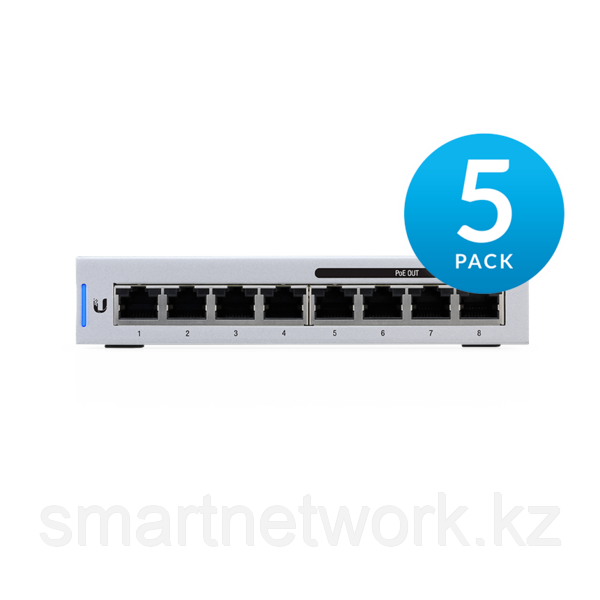 8-Port Fully Managed Gigabit Switch with 4 IEEE 802.3af Includes 60W Power Supply 5 pack