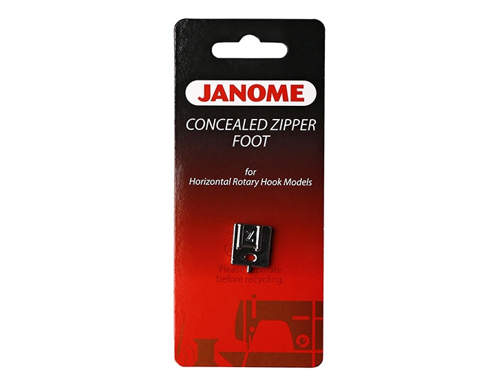 JANOME лапка для потайной молнии