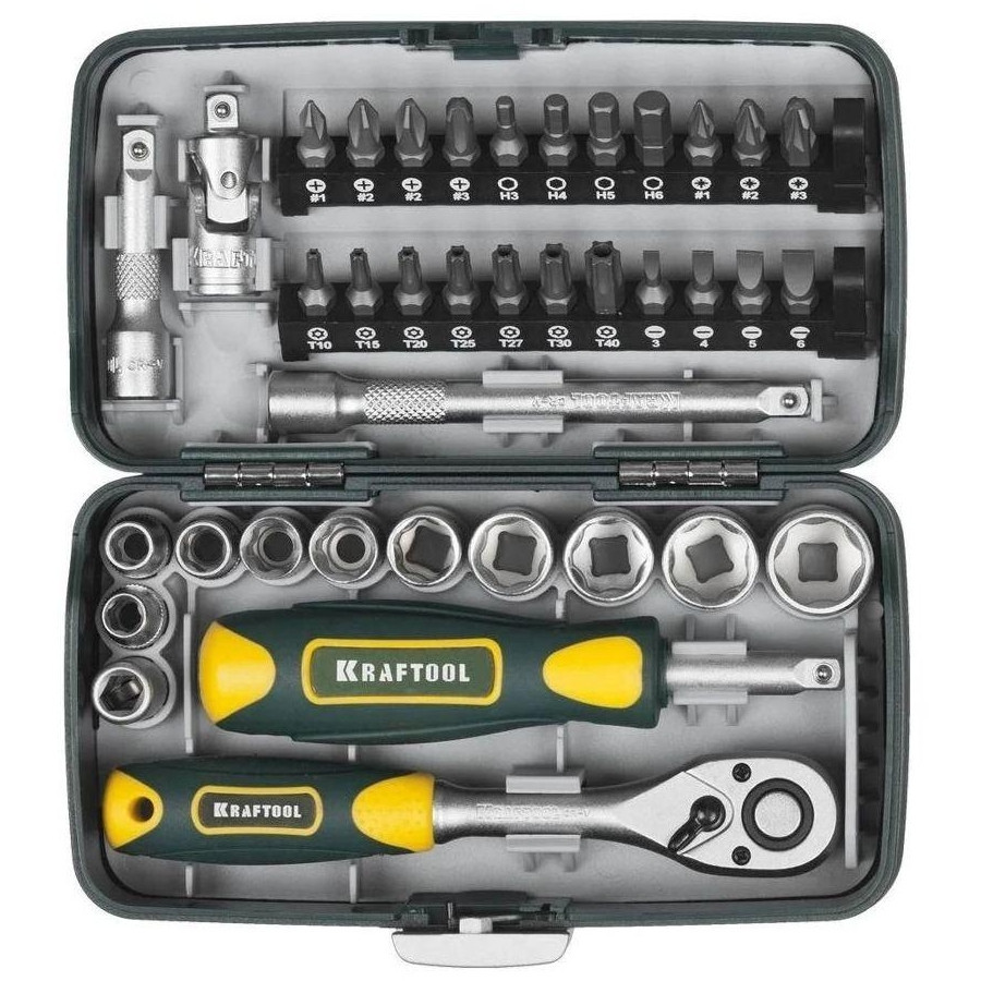 (27970-H38) KRAFTOOL UNIVERSAL-38 универсальный набор инструмента 1/4" 38 предм.