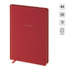 Ежедневник недатированный A5, 136л., кожзам, OfficeSpace "Grace", красный, цветной срез, фото 4