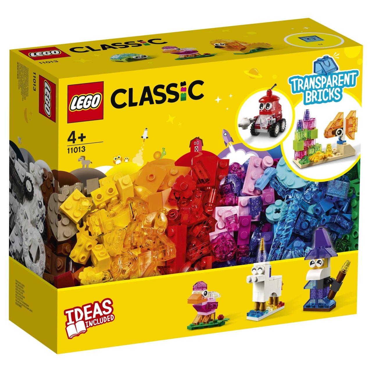 11013 Lego Classic Прозрачные кубики, Лего Классик