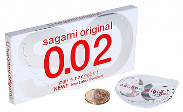 Полиуретановые презервативы Sagami 2шт