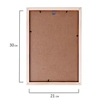 Рамка деревянная для фотографий, дипломов, грамот "Staff", 21x30см, коричневая, фото 4