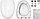 Унитаз подвесной Sanita LUXE "Ringo" УП дюропласт, soft close, clip up (Белый) (RNGSLWH0104), фото 5