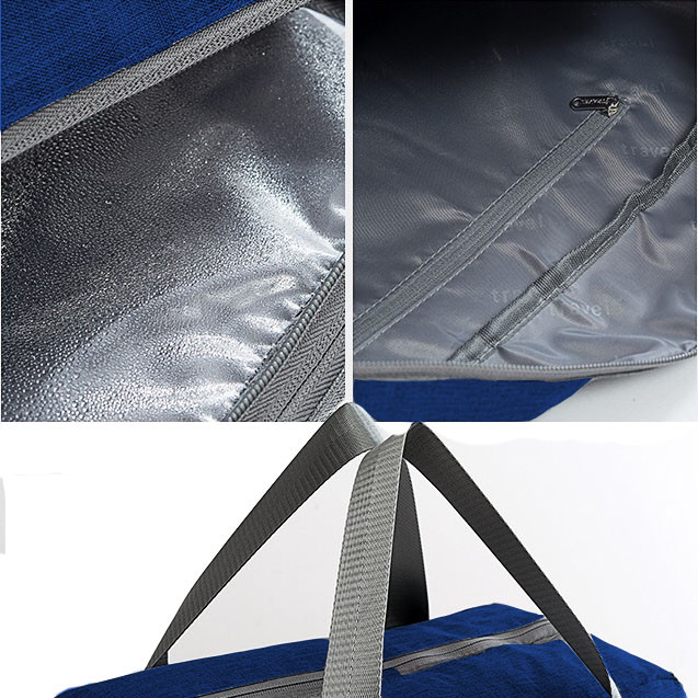 Водоотталкивающая сумка для путешествий трансформер непромокаемая синяя - фото 8 - id-p91648806