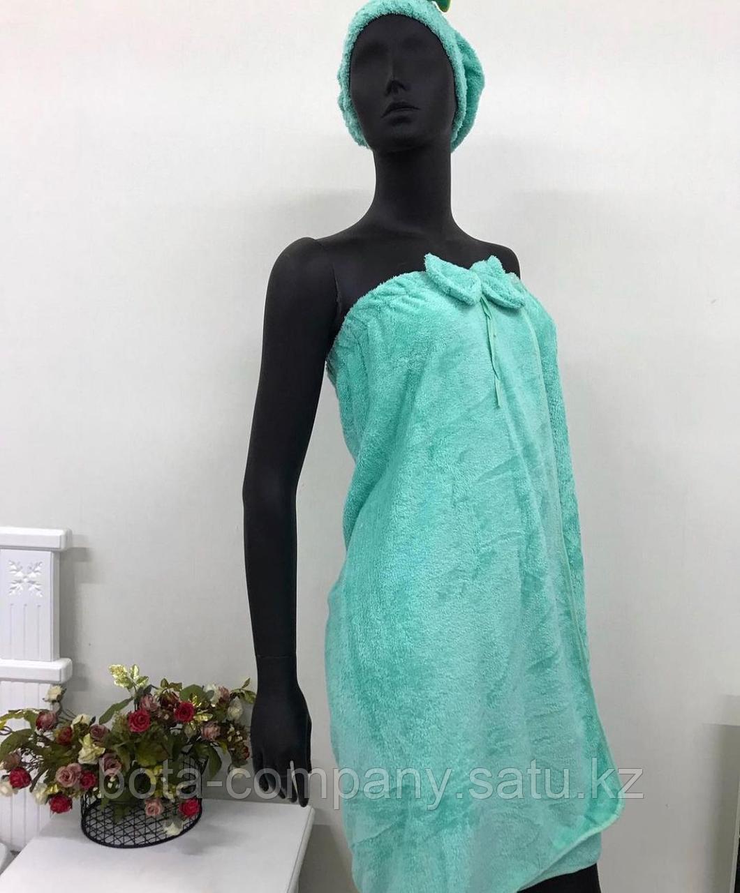 Женский сауник с шапкой
