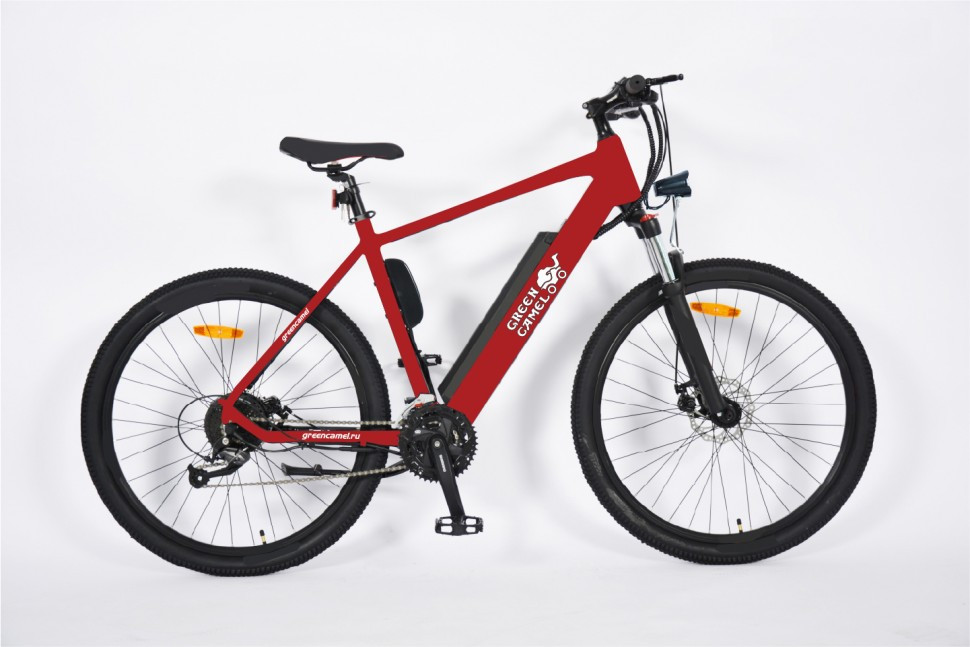 Электровелосипед GreenCamel Мустанг (R27,5 350W 36V 10Ah) 21скор Красный - фото 1 - id-p91660150