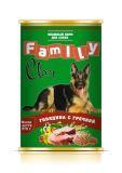 Clan Family консервы для собак (говядина с гречкой) 970 гр.