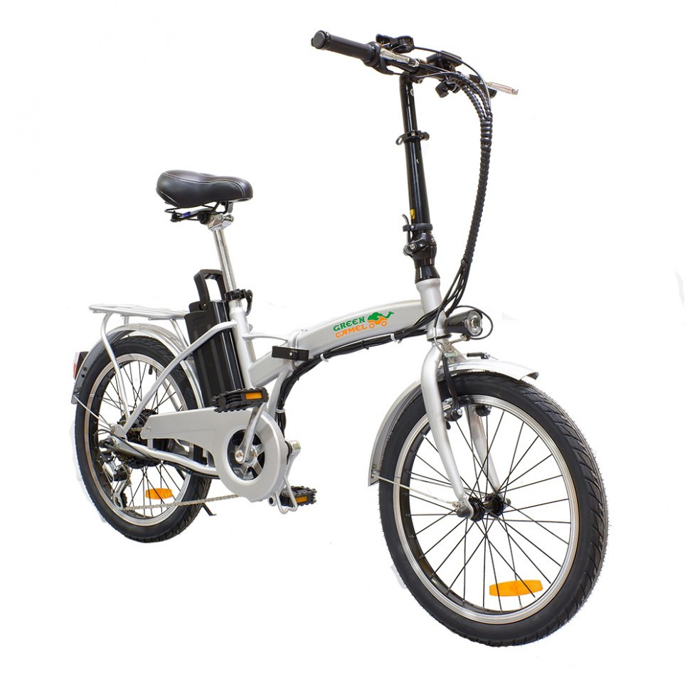 Электровелосипед GreenCamel Соло (R20 350W 36V 10Ah) складной Серебристый - фото 1 - id-p91660292