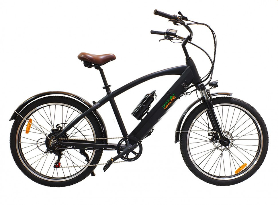 Электровелосипед GreenCamel Санта (R26 500W 48V 10Ah) Алюм, 6скор Черный - фото 6 - id-p91660691
