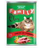 Clan Family 415г паштет из Говядины влажный корм для кошек