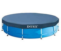 Тент предназначен для каркасных бассейнов INTEX диаметром 366 см