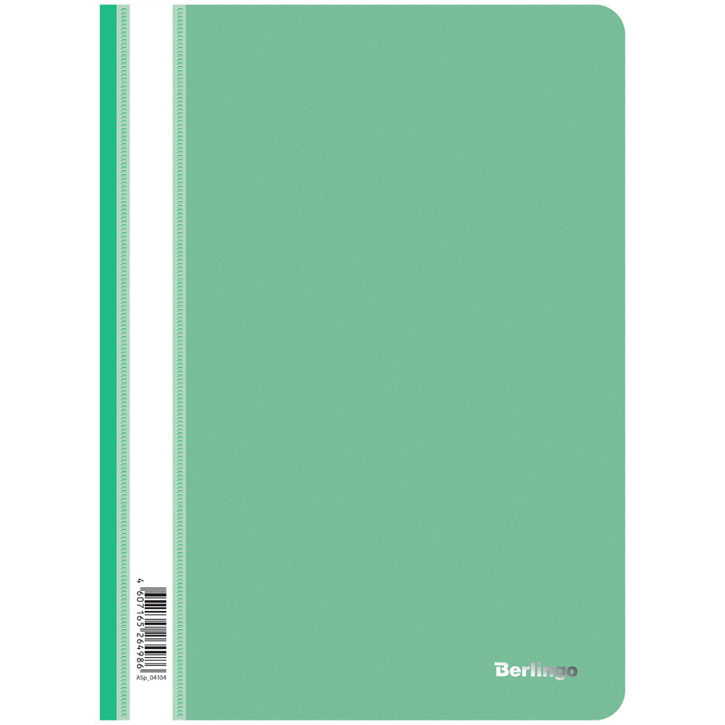 Папка-скоросшиватель Berlingo, А4, 180 мкм, зеленая