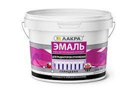 Эмаль акриловая Лакра для радиаторов белая глянцевая 2,4 кг