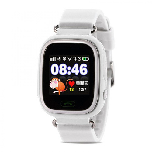 Детские смарт часы с GPS трекером Smart Baby Watch Q90 (белые)