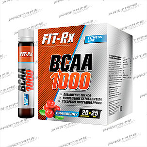 Аминокислотный комплекс FitRx BCAA 1000 20х25мл., фото 2